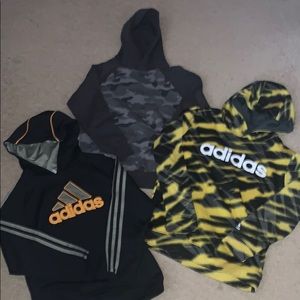 Boys size M Adidas & Old Navy hoodie sweatshirts